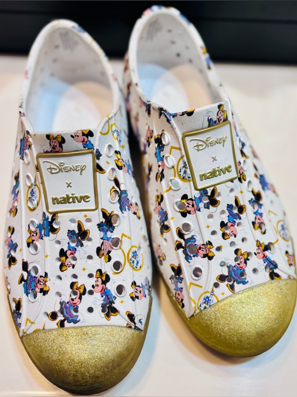 Native x Disney Minnie Mouse 50th Anniversary Shoes sz C13